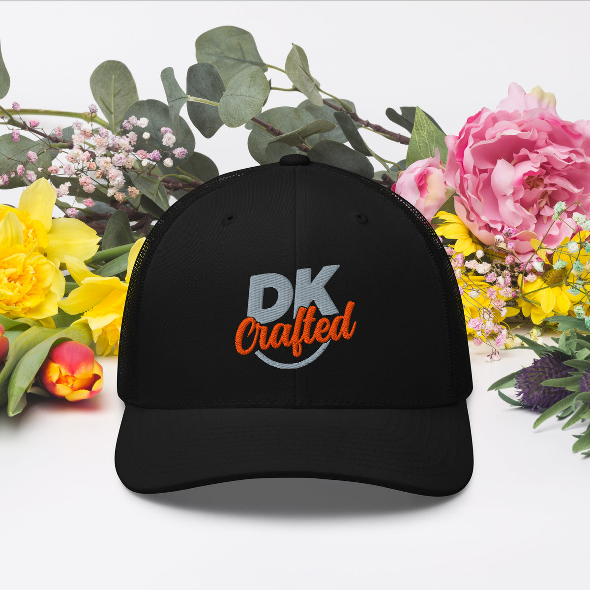 Trucker Cap, Black, front view