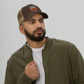 Trucker Cap, Brown Khaki, front view