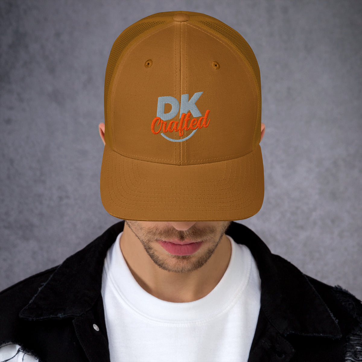 Trucker Cap, Caramel, front view