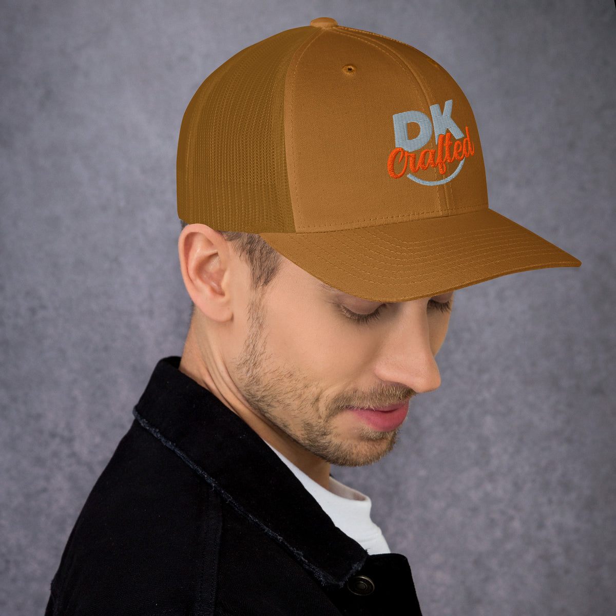 Trucker Cap, Caramel, right view