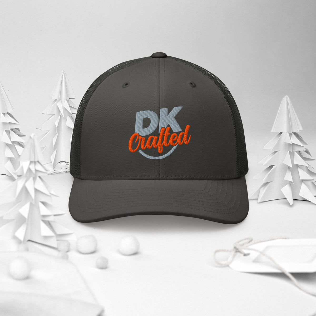 Trucker Cap, Charcoal, front view