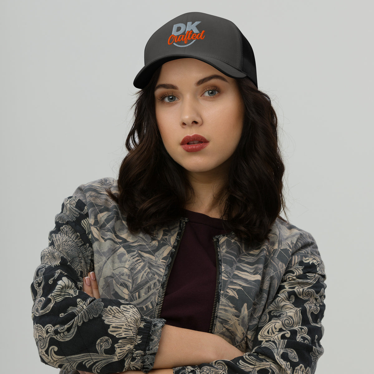 Trucker Cap, Charcoal, front view