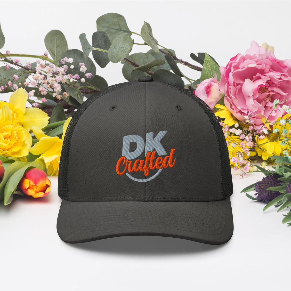 Trucker Cap, Charcoal, front view