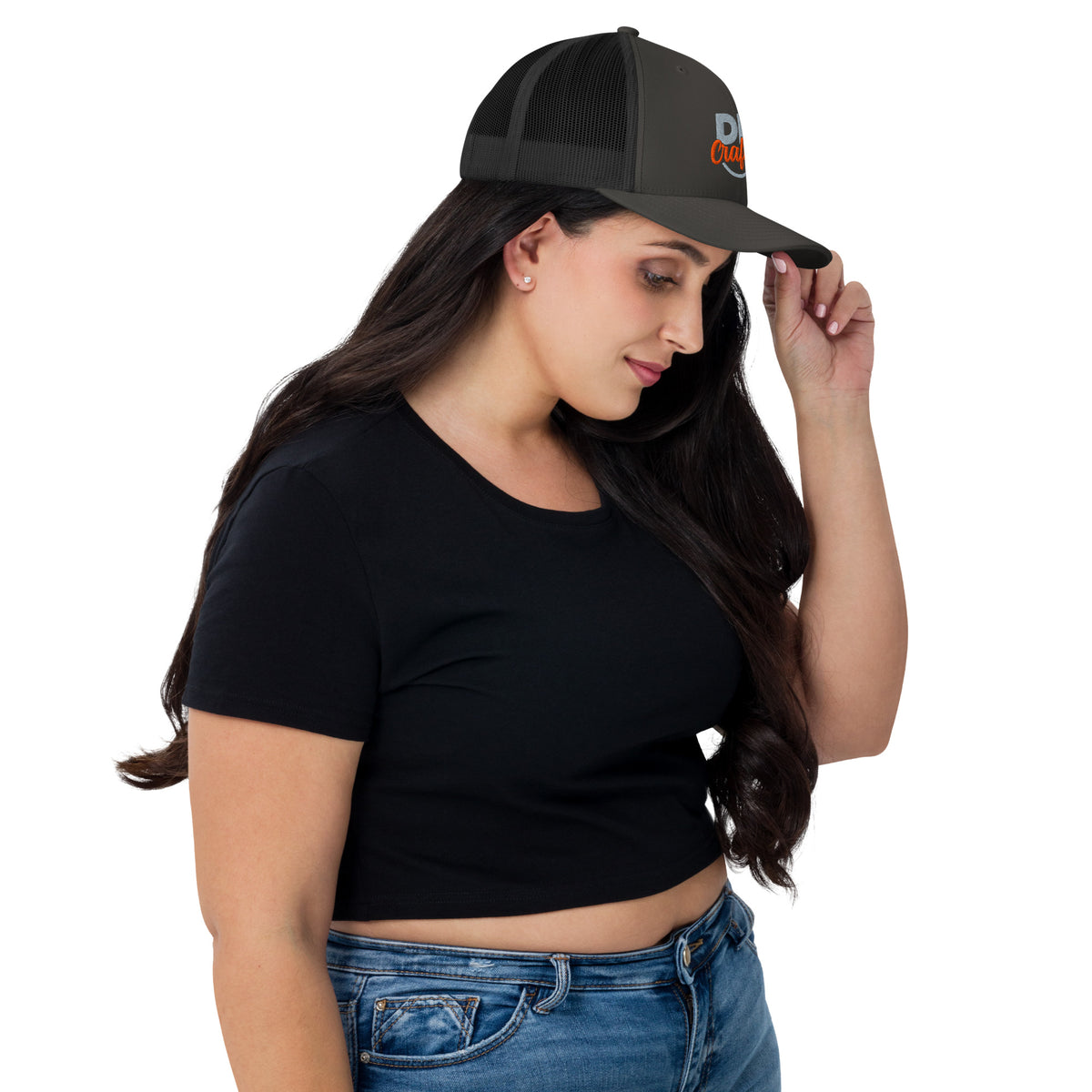 Trucker Cap, Charcoal, right view