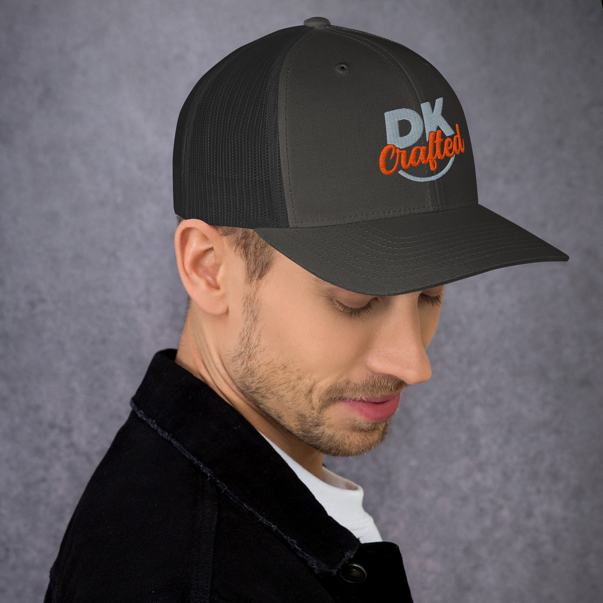Trucker Cap, Charcoal, right view