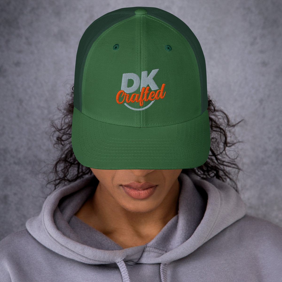 Trucker Cap, Evergreen, front view