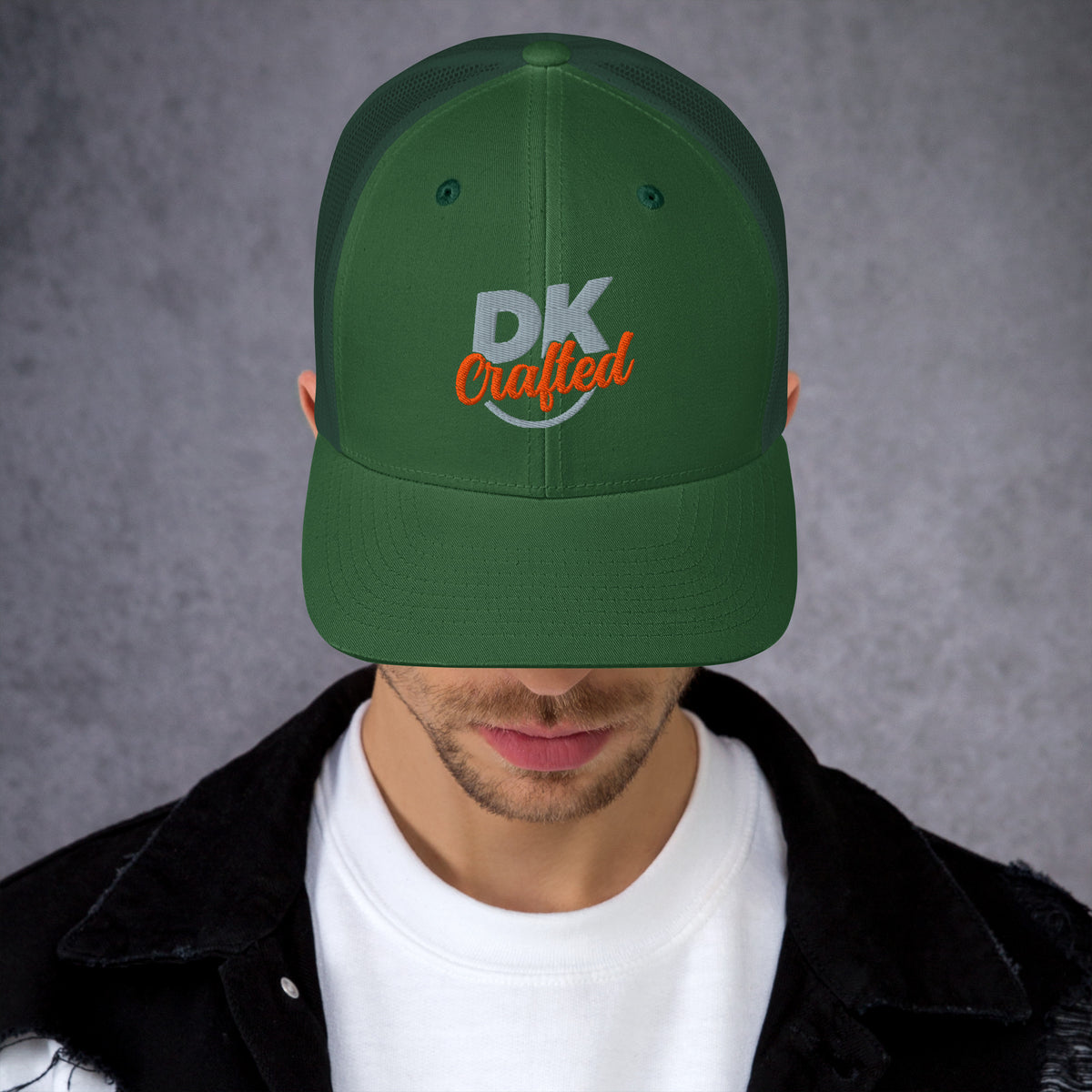 Trucker Cap, Evergreen, front view
