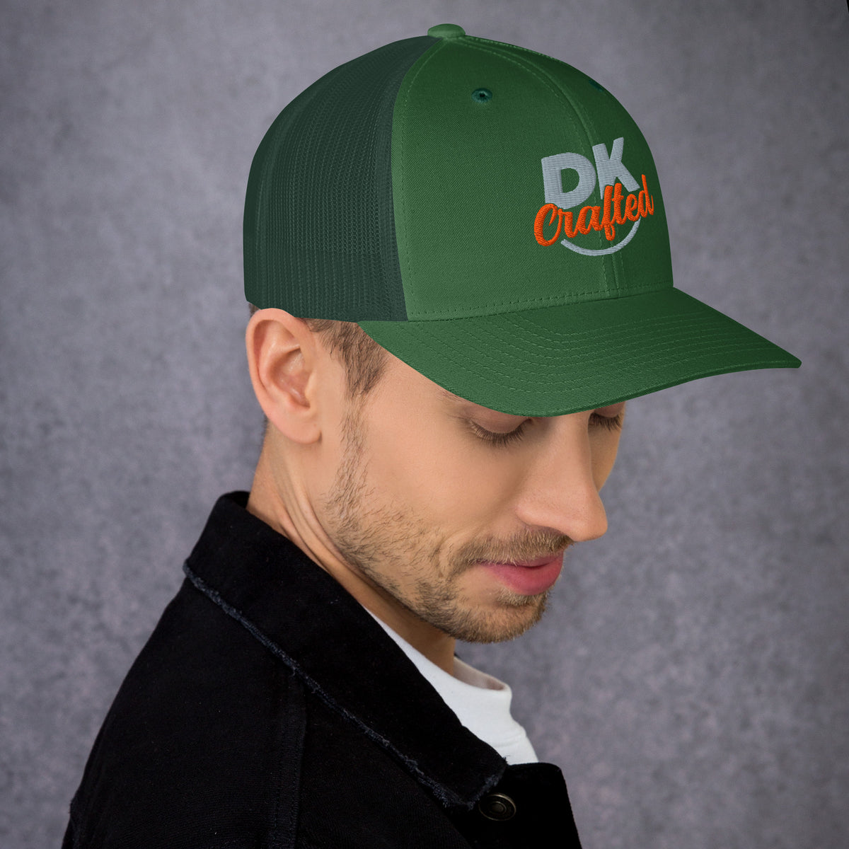 Trucker Cap, Evergreen, right view