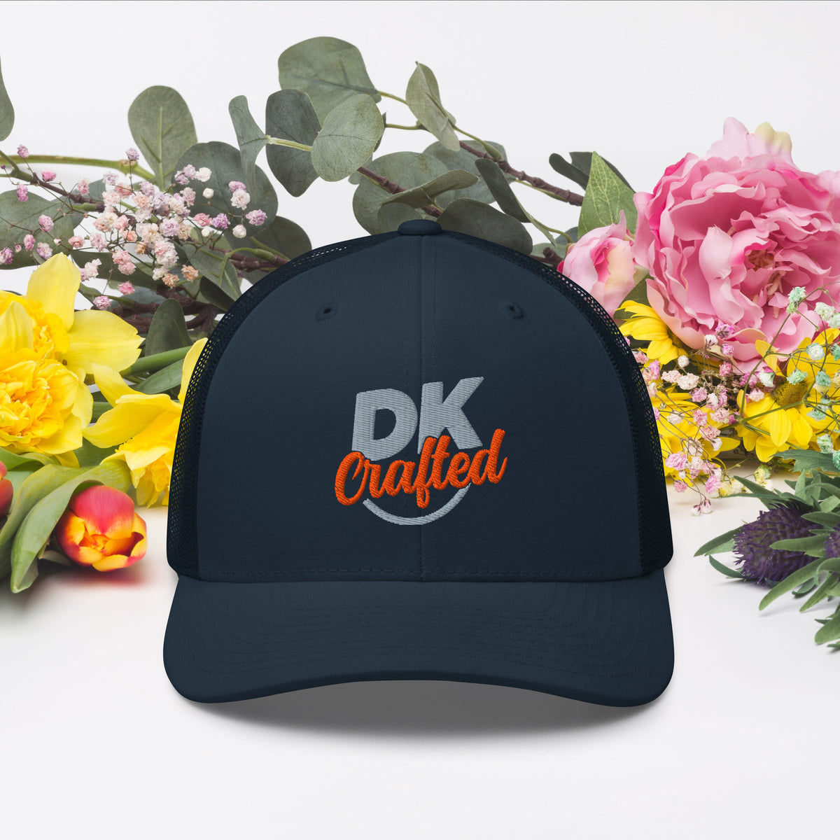 Trucker Cap, Navy, front view