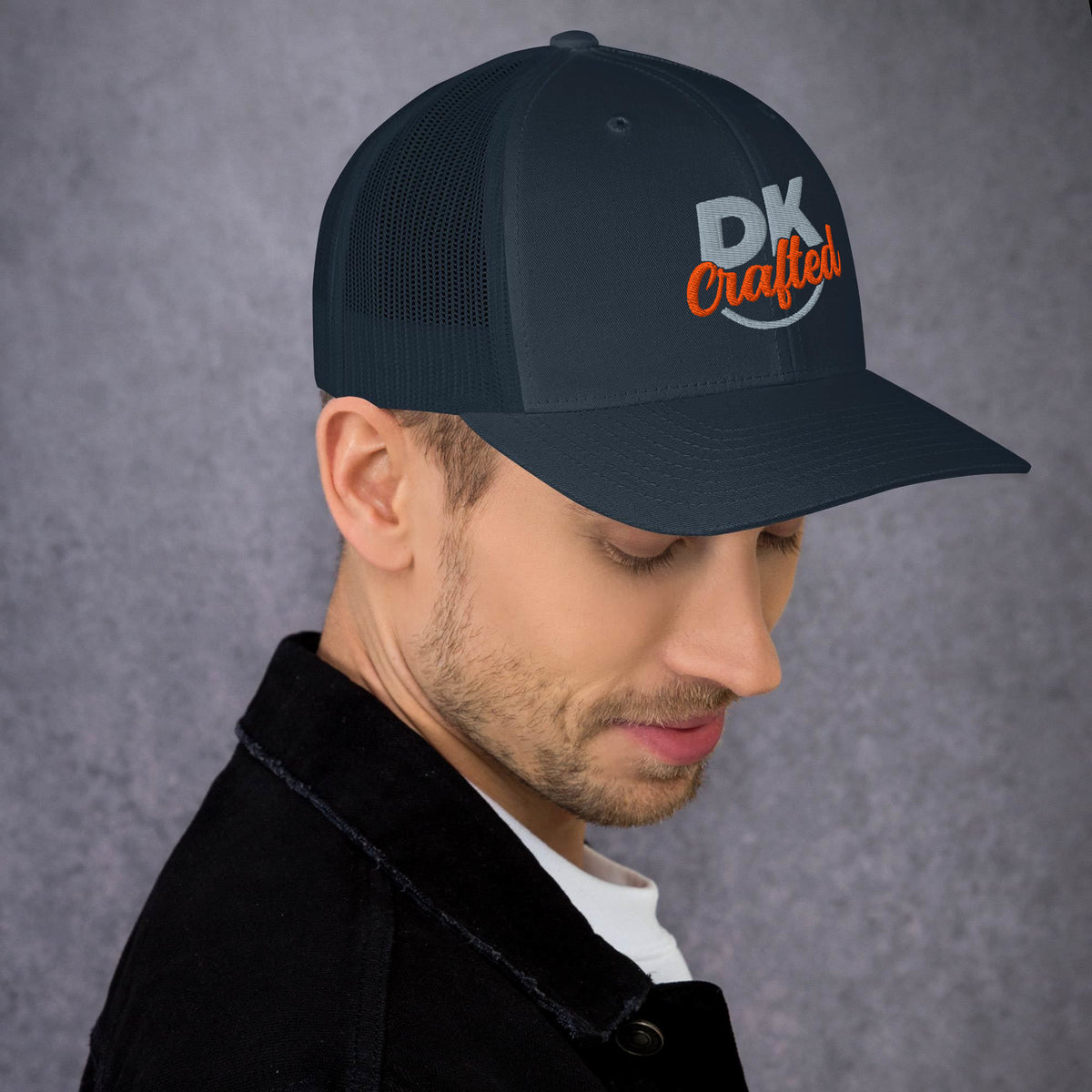 Trucker Cap, Navy, right view