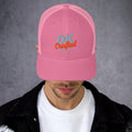 Trucker Cap, Pink, front view