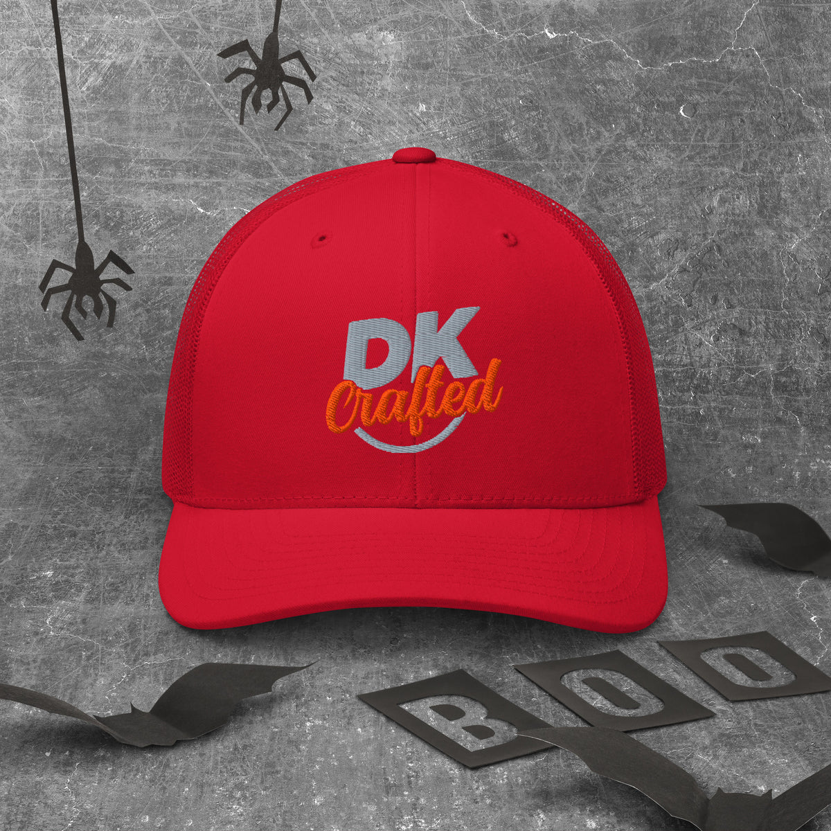 Trucker Cap, Red, front view