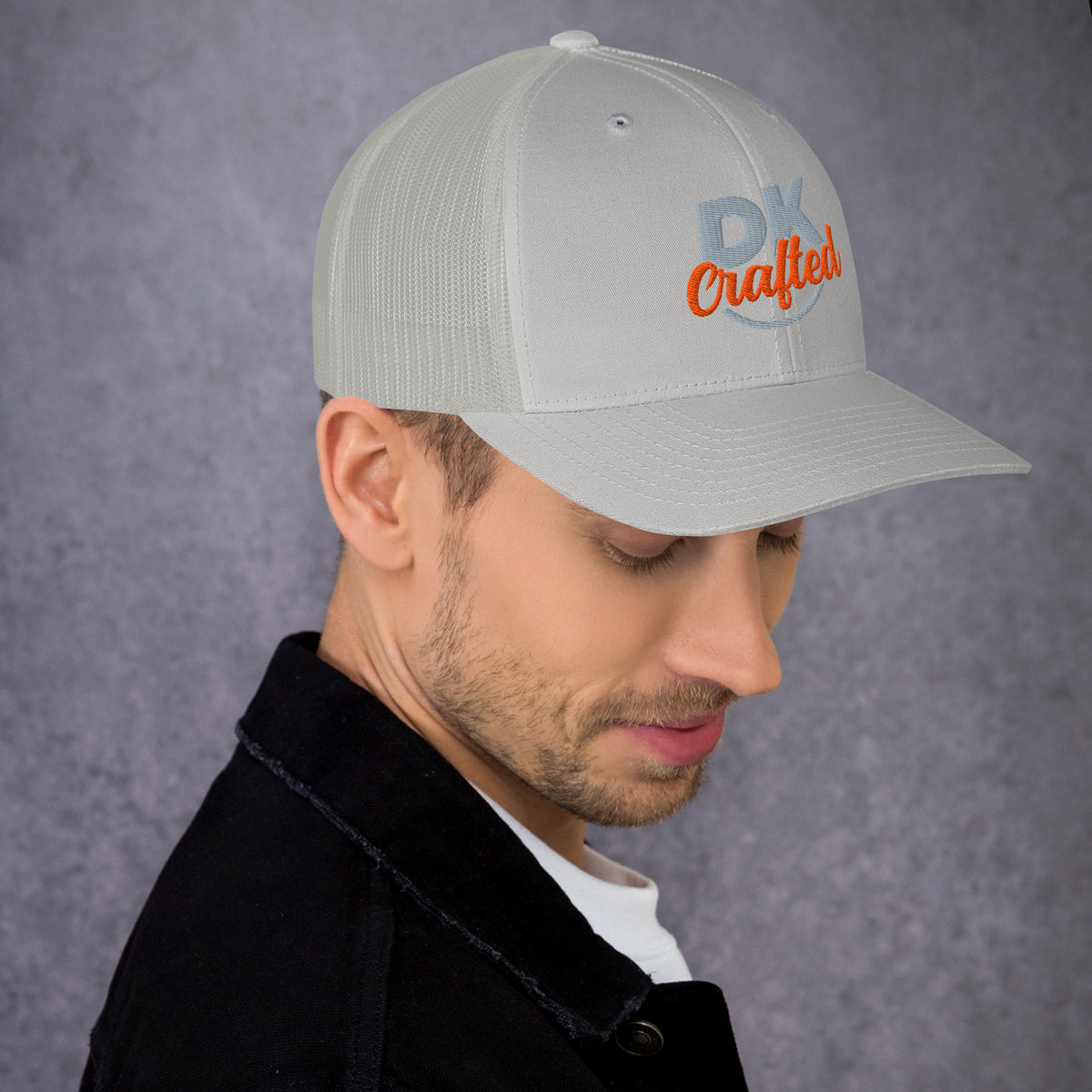 Trucker Cap, Silver, right view