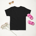 Toddler jersey t-shirt, Black, back view