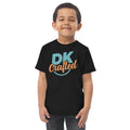 Toddler jersey t-shirt, Black, front view