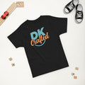 Toddler jersey t-shirt, Black, front view
