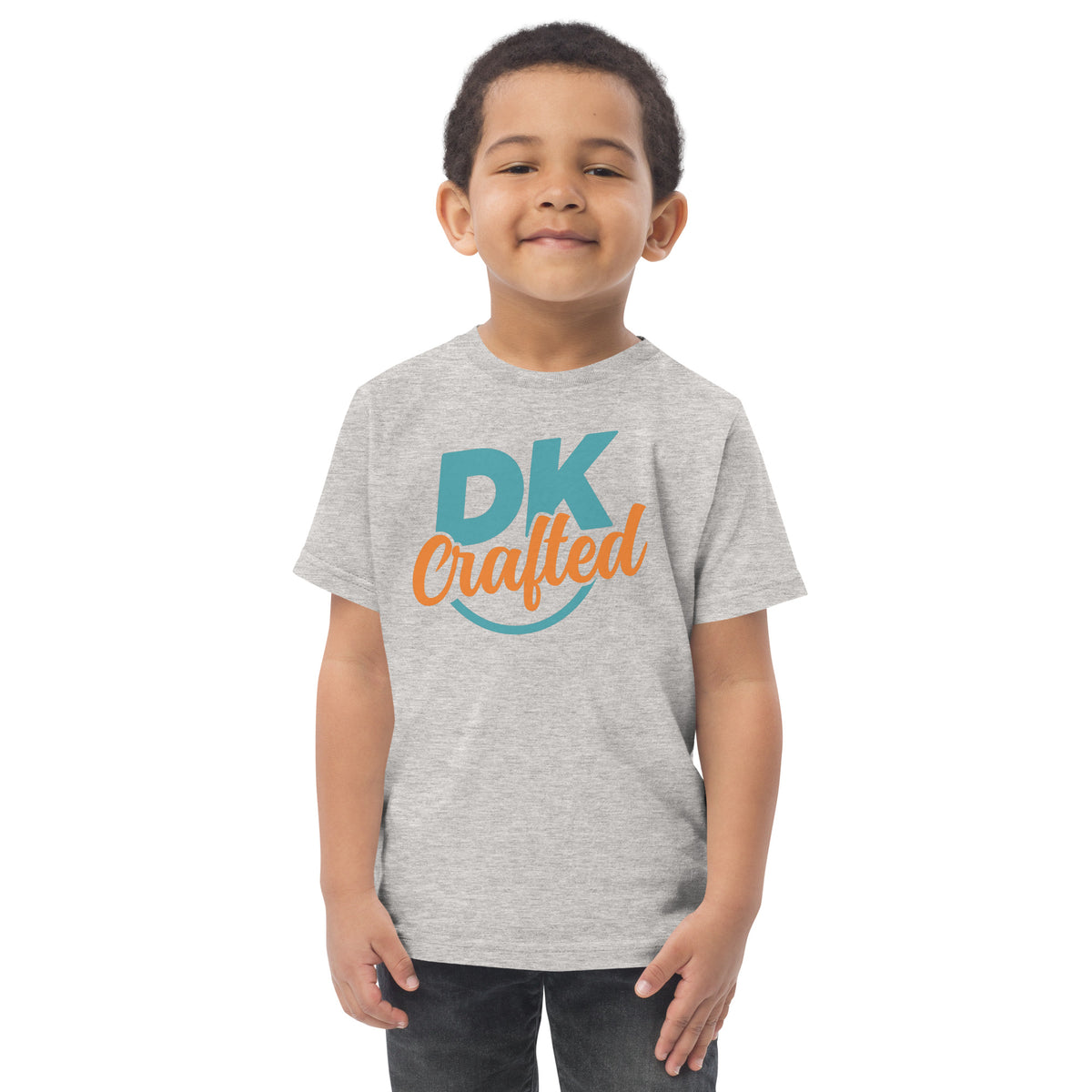 Toddler jersey t-shirt, Heather, front view