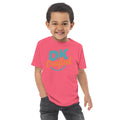Toddler jersey t-shirt, Hot Pink, front view