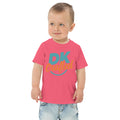 Toddler jersey t-shirt, Hot Pink, front view