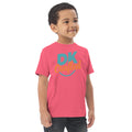 Toddler jersey t-shirt, Hot Pink, right front view