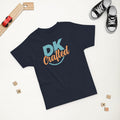 Toddler jersey t-shirt, Navy, front view