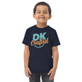 Toddler jersey t-shirt, Navy, front view