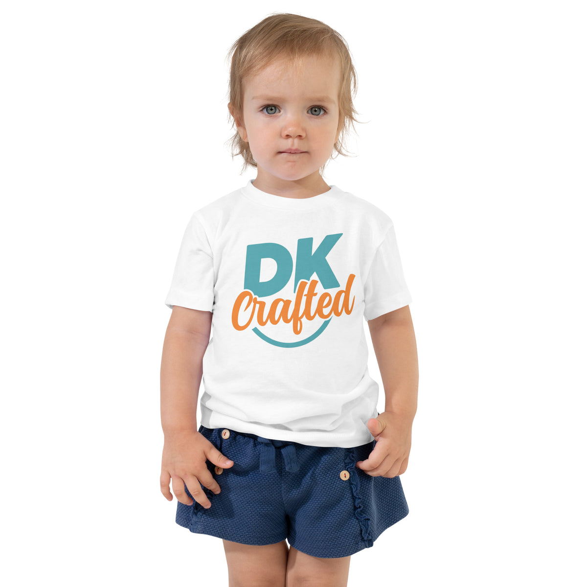 Toddler Short Sleeve Tee, White, front view