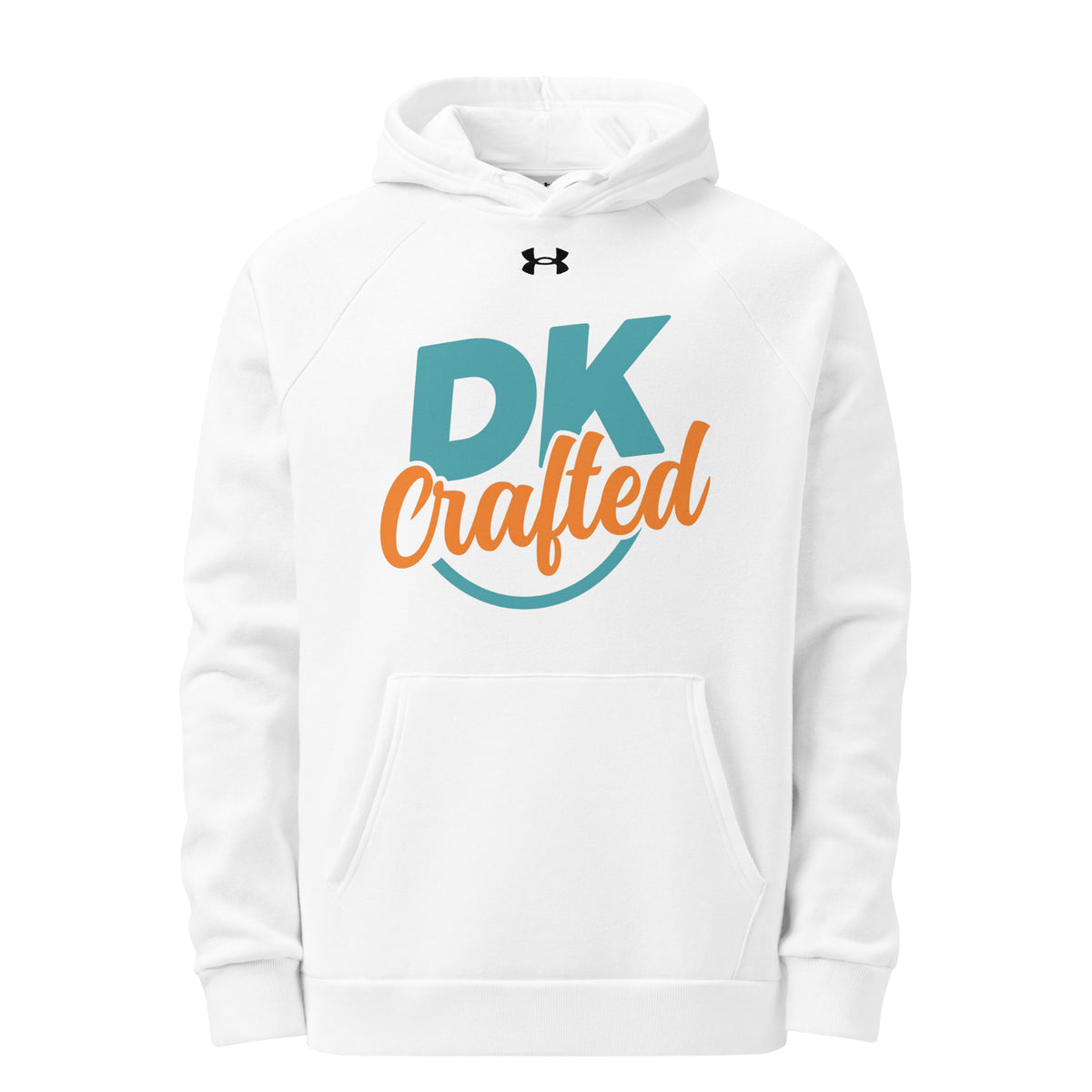 Under Armour hoodie, White, front view