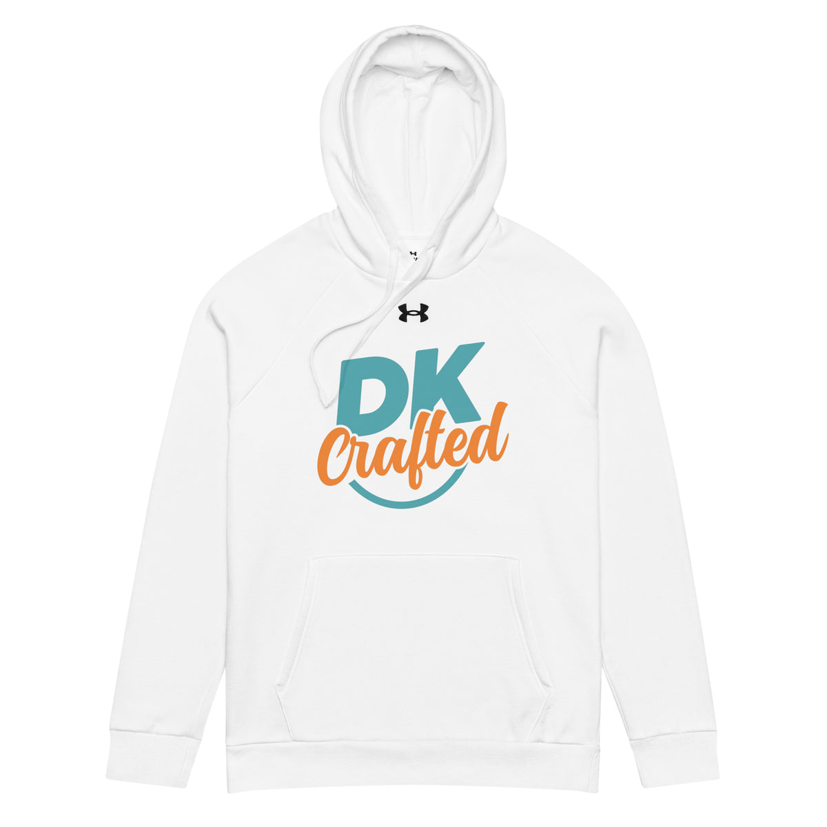 Under Armour hoodie, White, front view