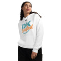 Under Armour hoodie, White, left front view