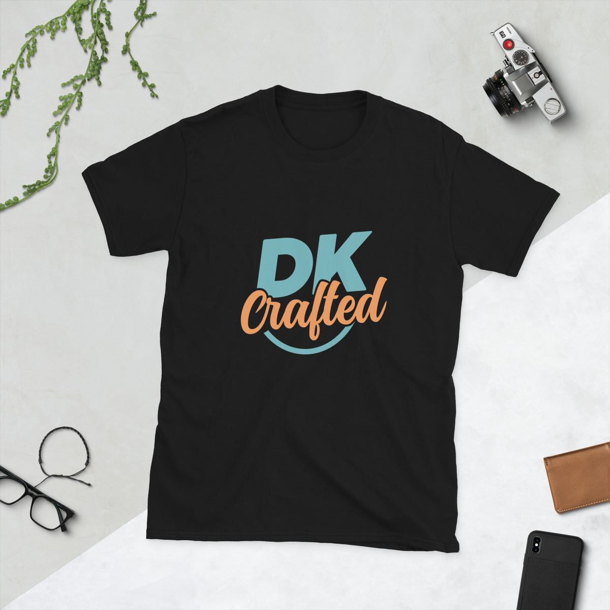Short-Sleeve Unisex T-Shirt, Black, front view
