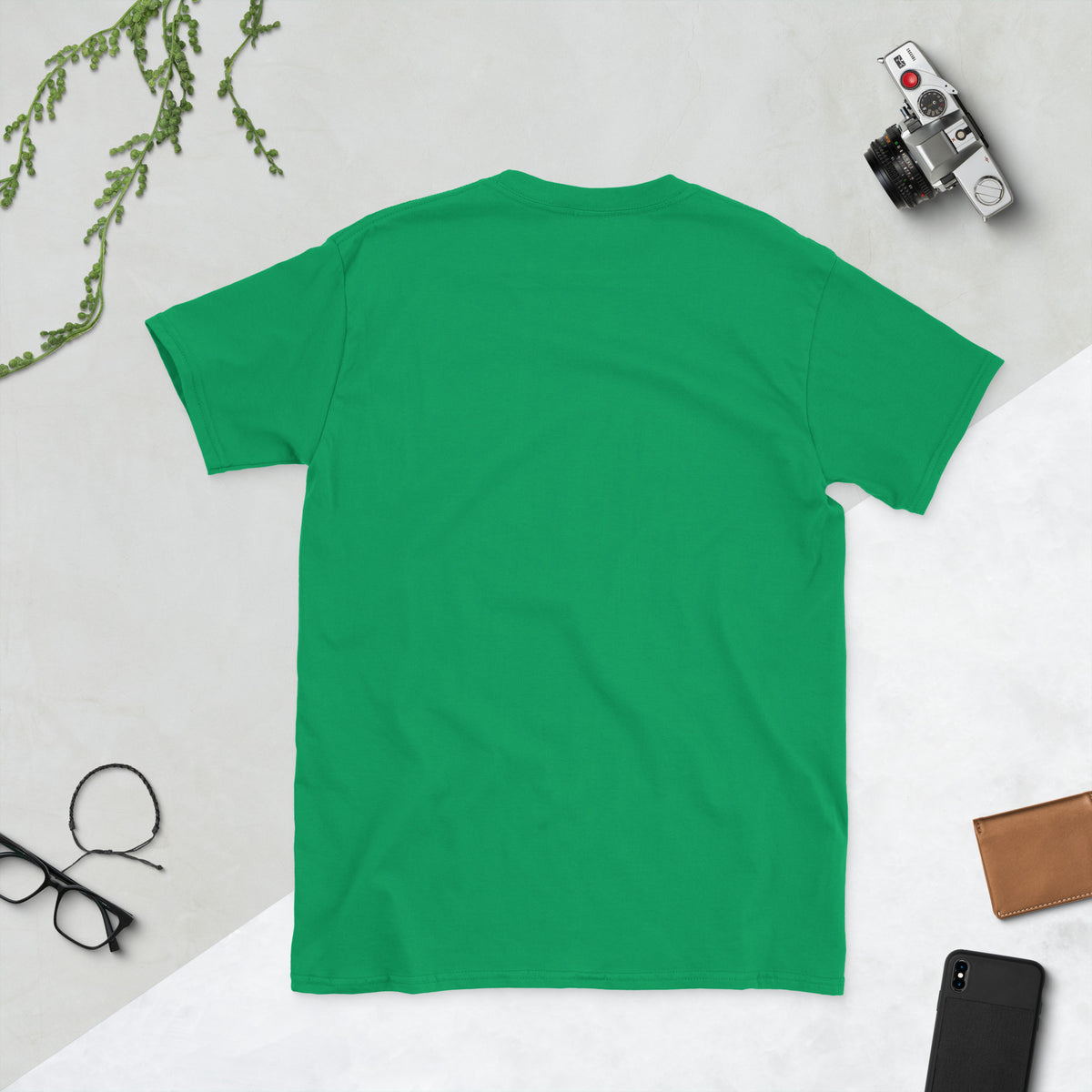 Short-Sleeve Unisex T-Shirt, Irish Green, back view