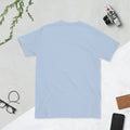 Short-Sleeve Unisex T-Shirt, Light Blue, back view