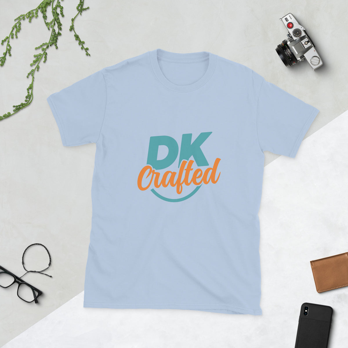 Short-Sleeve Unisex T-Shirt, Light Blue, front view