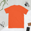 Short-Sleeve Unisex T-Shirt, Orange, back view