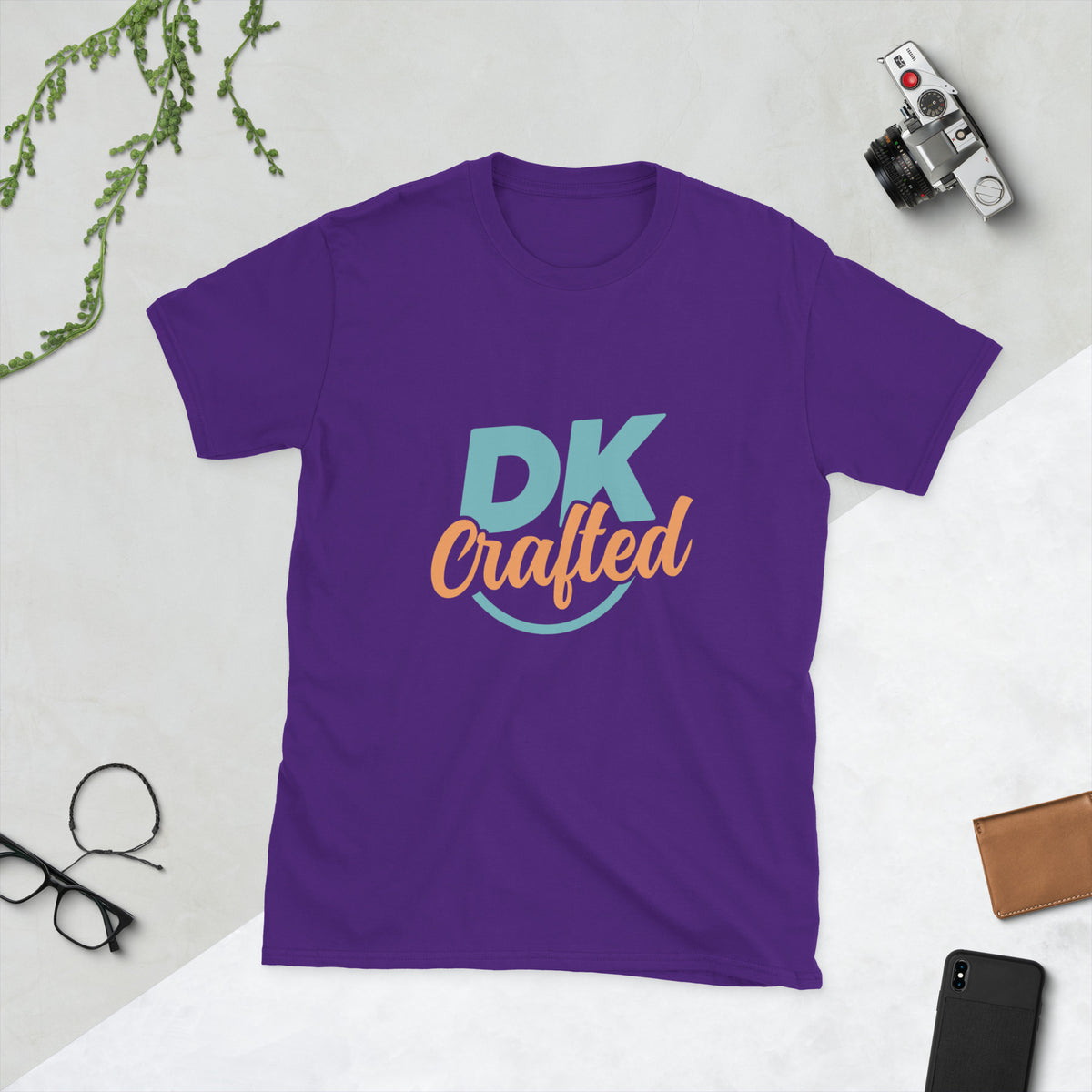 Short-Sleeve Unisex T-Shirt, Purple, front view