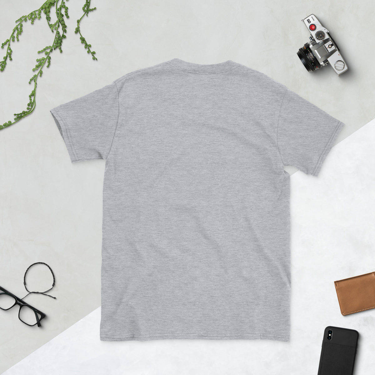 Short-Sleeve Unisex T-Shirt, Sport Grey, back view