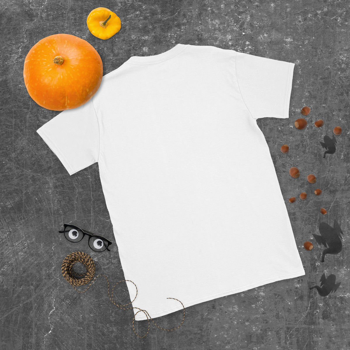 Short-Sleeve Unisex T-Shirt, White, back view