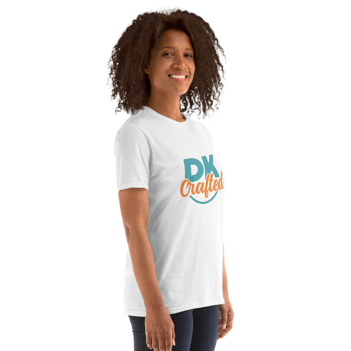Short-Sleeve Unisex T-Shirt, White, right front view