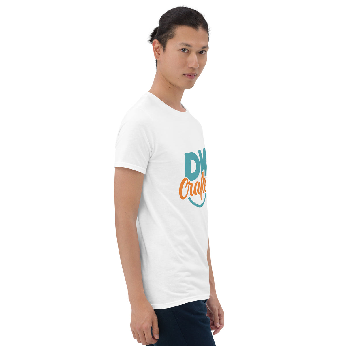 Short-Sleeve Unisex T-Shirt, White, right front view
