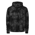 Unisex Champion tie-dye hoodie, Black, back view