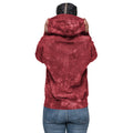 Unisex Champion tie-dye hoodie, Mulled Berry, back view