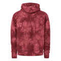 Unisex Champion tie-dye hoodie, Mulled Berry, back view