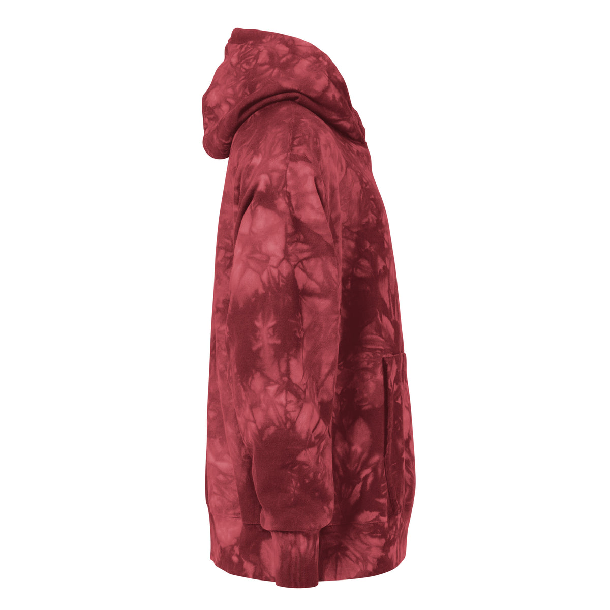 Unisex Champion tie-dye hoodie, Mulled Berry, right view