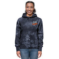 Unisex Champion tie-dye hoodie, Navy, front view