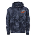 Unisex Champion tie-dye hoodie, Navy, front view