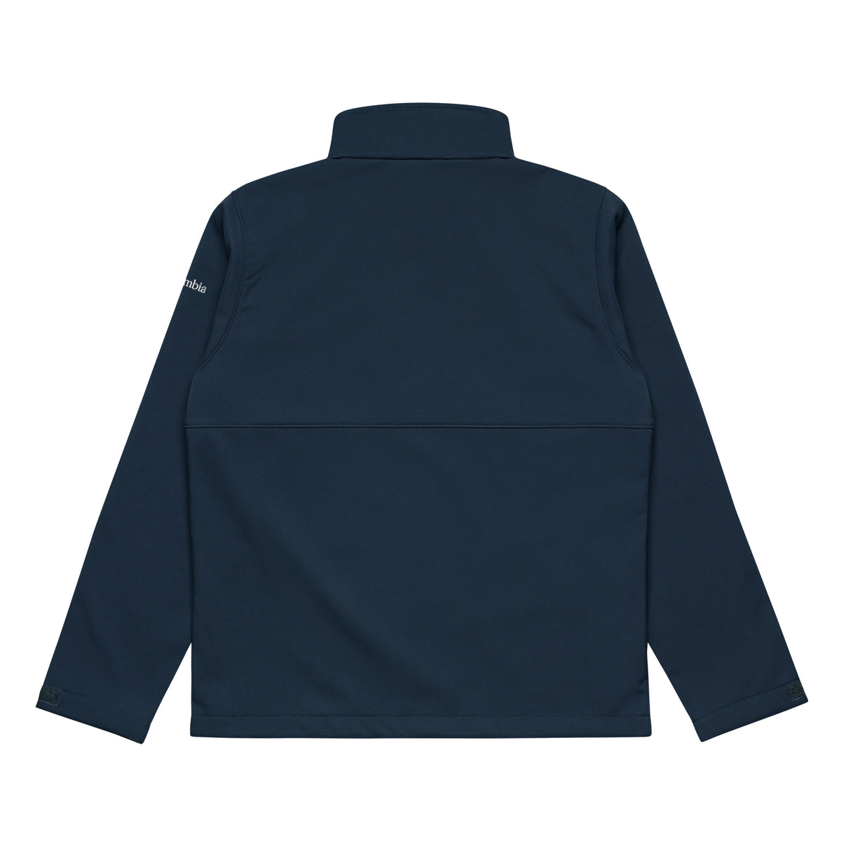 Columbia soft shell jacket in Collegiate Navy, back view