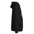 Unisex eco raglan hoodie, Black, right view