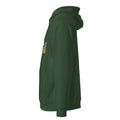 Unisex eco raglan hoodie, Bottle Green, left view