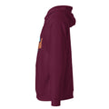 Unisex eco raglan hoodie, Burgundy, left view